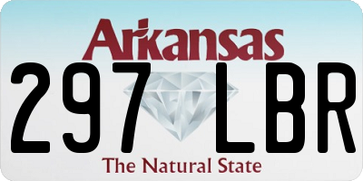 AR license plate 297LBR