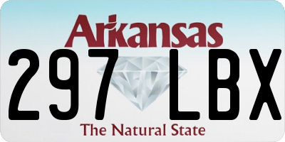 AR license plate 297LBX