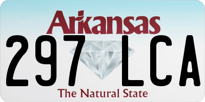 AR license plate 297LCA