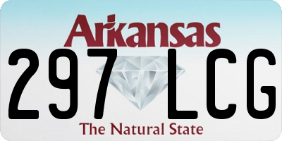 AR license plate 297LCG