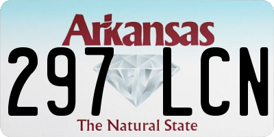 AR license plate 297LCN