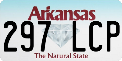 AR license plate 297LCP