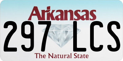 AR license plate 297LCS