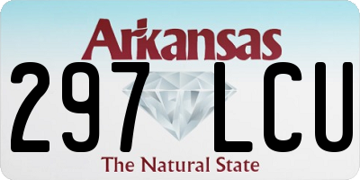AR license plate 297LCU