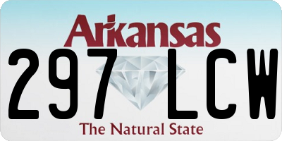 AR license plate 297LCW