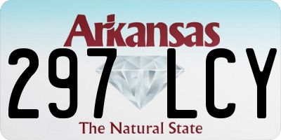 AR license plate 297LCY