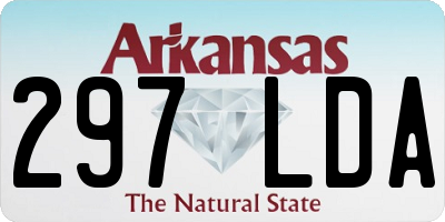 AR license plate 297LDA