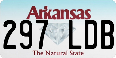 AR license plate 297LDB