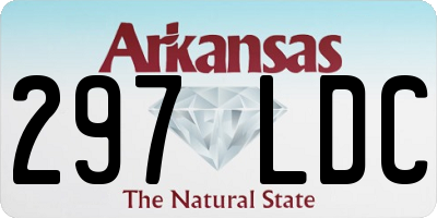 AR license plate 297LDC