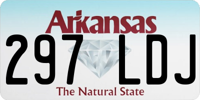 AR license plate 297LDJ