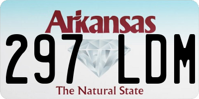 AR license plate 297LDM