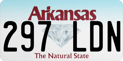 AR license plate 297LDN