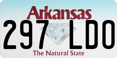 AR license plate 297LDO