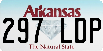 AR license plate 297LDP