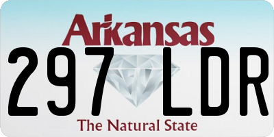 AR license plate 297LDR