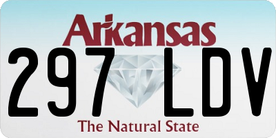 AR license plate 297LDV
