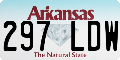 AR license plate 297LDW