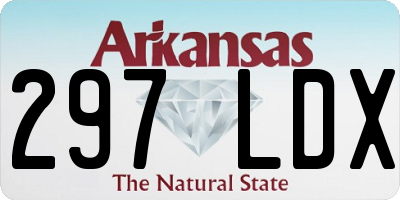 AR license plate 297LDX