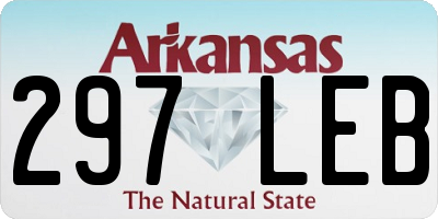 AR license plate 297LEB