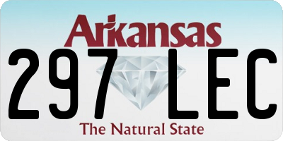AR license plate 297LEC