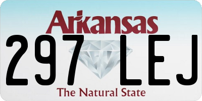 AR license plate 297LEJ