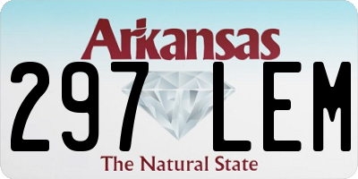 AR license plate 297LEM