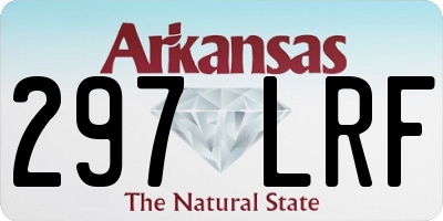 AR license plate 297LRF