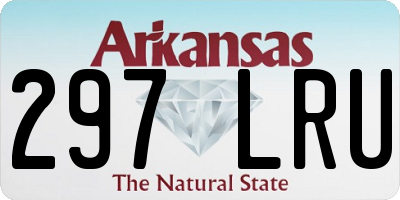 AR license plate 297LRU