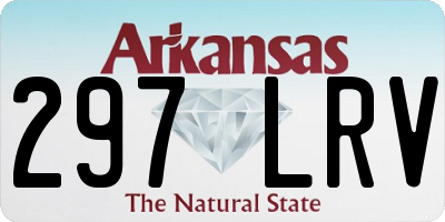AR license plate 297LRV