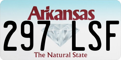 AR license plate 297LSF