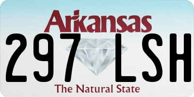AR license plate 297LSH