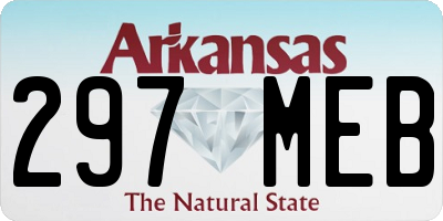 AR license plate 297MEB