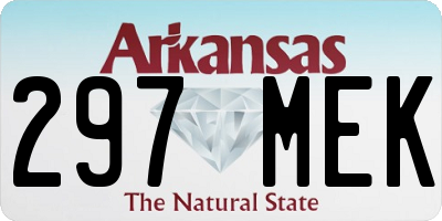 AR license plate 297MEK