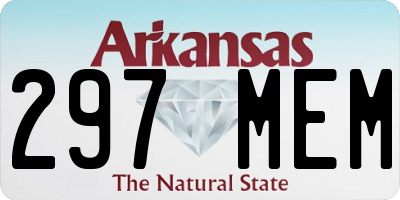 AR license plate 297MEM