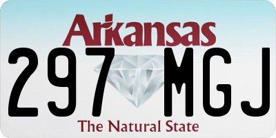 AR license plate 297MGJ