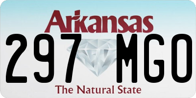 AR license plate 297MGO