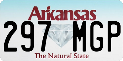 AR license plate 297MGP