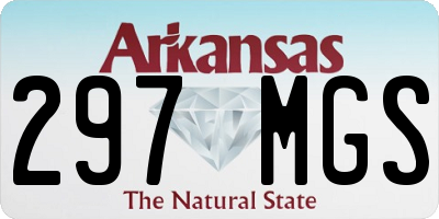 AR license plate 297MGS