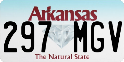AR license plate 297MGV