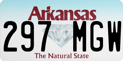 AR license plate 297MGW