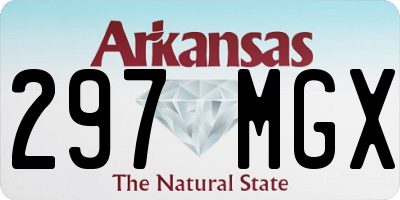 AR license plate 297MGX