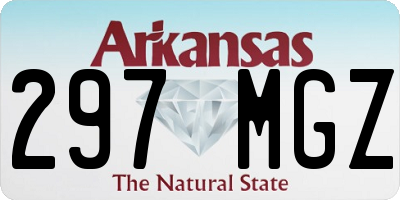 AR license plate 297MGZ