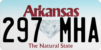 AR license plate 297MHA