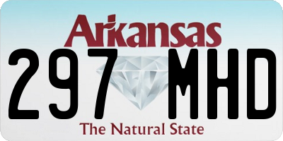 AR license plate 297MHD