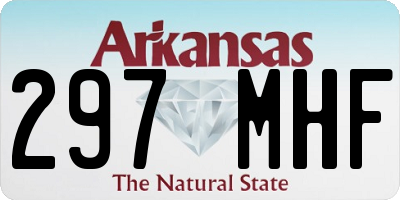 AR license plate 297MHF