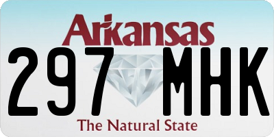 AR license plate 297MHK