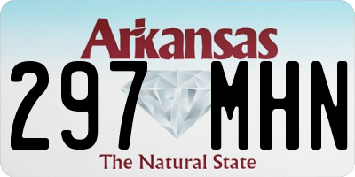 AR license plate 297MHN