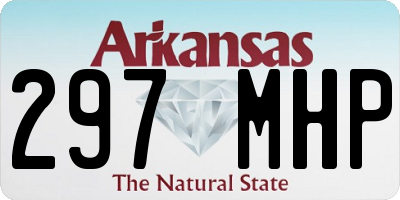 AR license plate 297MHP