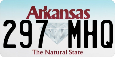 AR license plate 297MHQ
