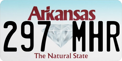 AR license plate 297MHR